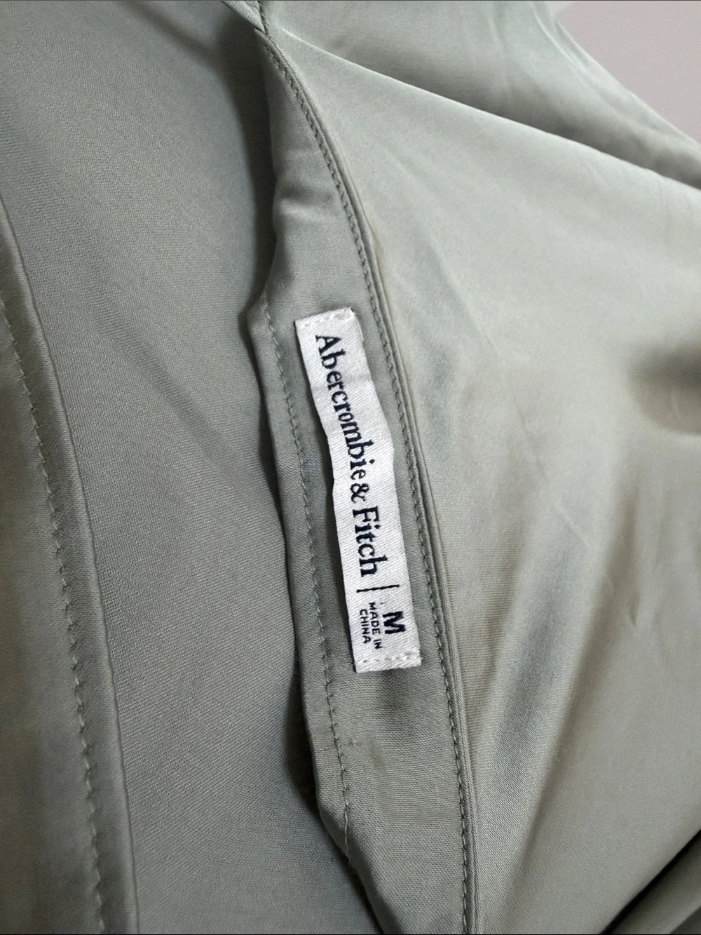 Abercrombie & Fitch Sage Green Slip Maxi Dress